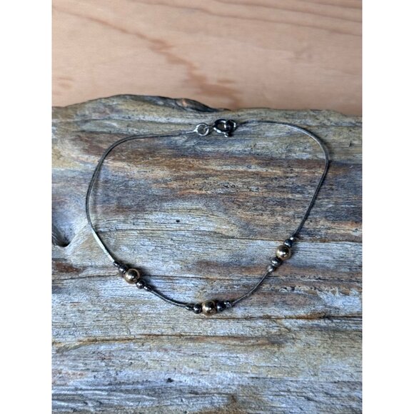 Sterling Silver Beaded Chain Bracelet With Lobster Clasp 1.42g - Picture 4 of 7